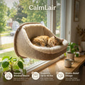 CalmLair™ CalmNest Smart Pet Window Pod – Heavy-Duty Suction Cup Cat Window Perch & Sunbathing Hammock for Indoor Cats & Small Dogs