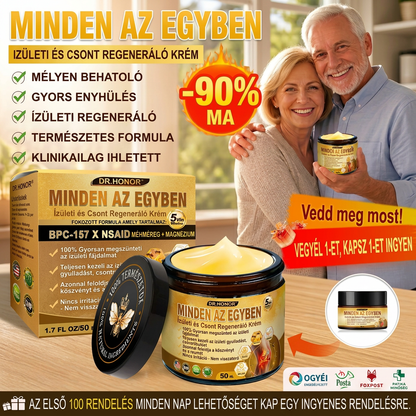 HU DR.HONOR® All-In-One Ízületi és Csontápoló Krém (Kifejezetten idősebb felnőttek számára)