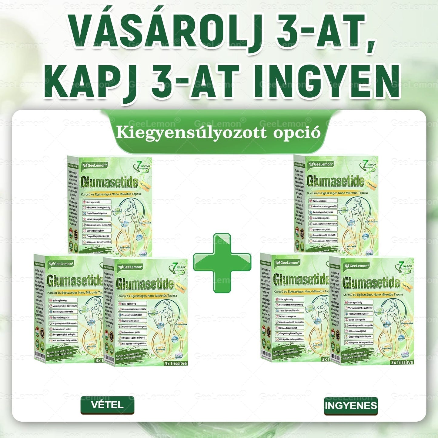 Gratulálunk! Ön lett a mai 500. vásárló. Különleges ajánlatként egy további Geelemon® terméket 50% kedvezménnyel vásárolhat meg!