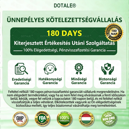 Gratulálunk! Ön lett a mai 500. vásárló. Különleges ajánlatként egy további DOTALE® terméket 50% kedvezménnyel vásárolhat meg!