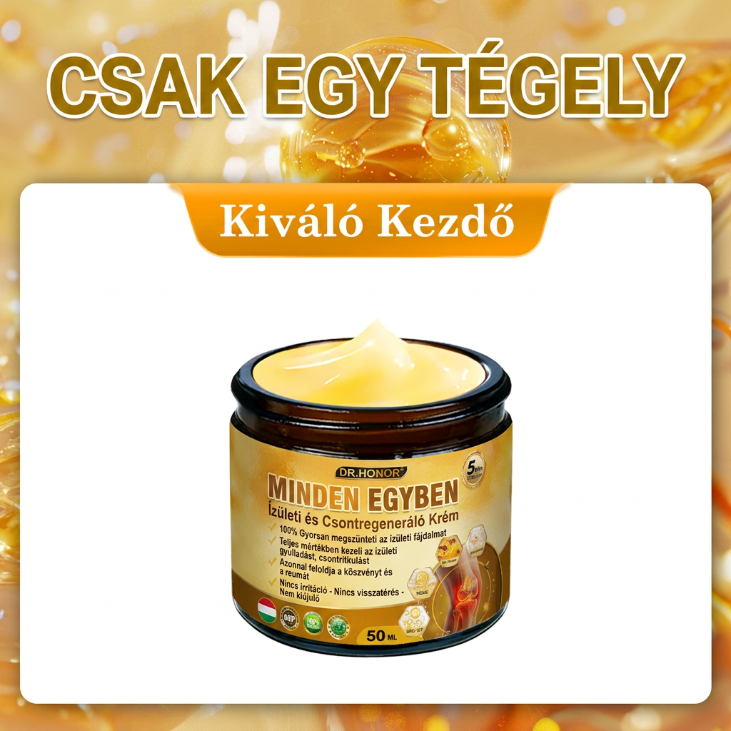 HU DR.HONOR® All-In-One Ízületi és Csontápoló Krém (Kifejezetten idősebb felnőttek számára)