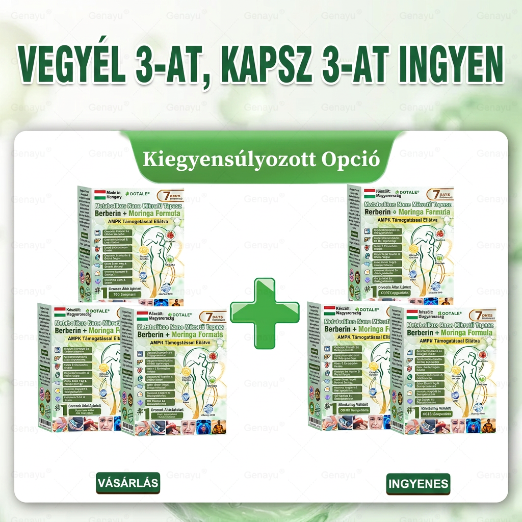 Gratulálunk! Ön lett a mai 500. vásárló. Különleges ajánlatként egy további DOTALE® terméket 50% kedvezménnyel vásárolhat meg!